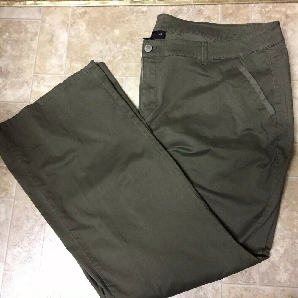 Lane Bryant 28 Army Military Green Pants #1006